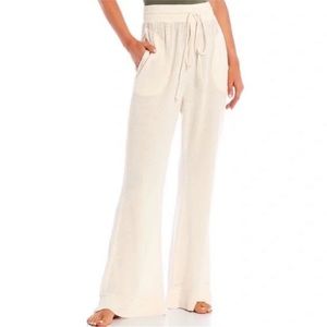 Free people intimately free ivory cozy cool flare leg lounges pants medium